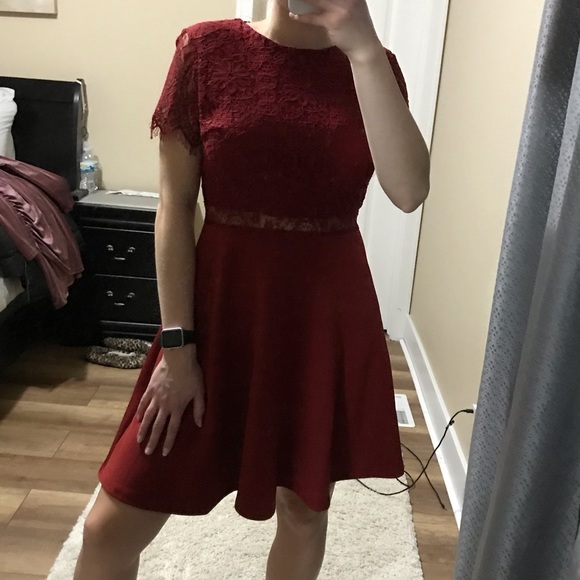 Red Francesca’s skater dress size small - Picture 7 of 9